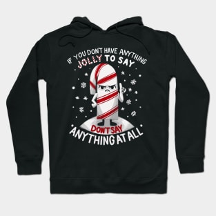 Funny Christmas - Angry Candy Cane Hoodie